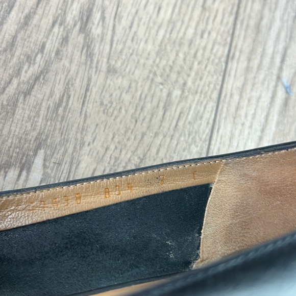 Salvatore Ferragamo VERA VARA bow pumps black leather size 7 C width vintage - Picture 9 of 9